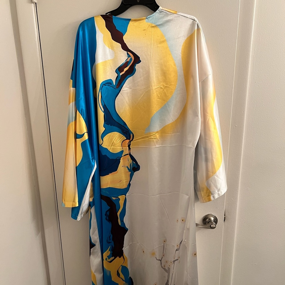 Multi Color Duster One Size Fits Most Plus Size - image 2